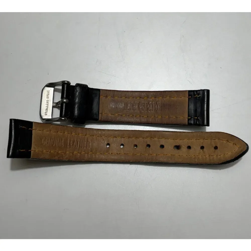 Jack Spade Norton 2-Eye Chronograph Stainless Steel Black Watch 38mm 2 Bands